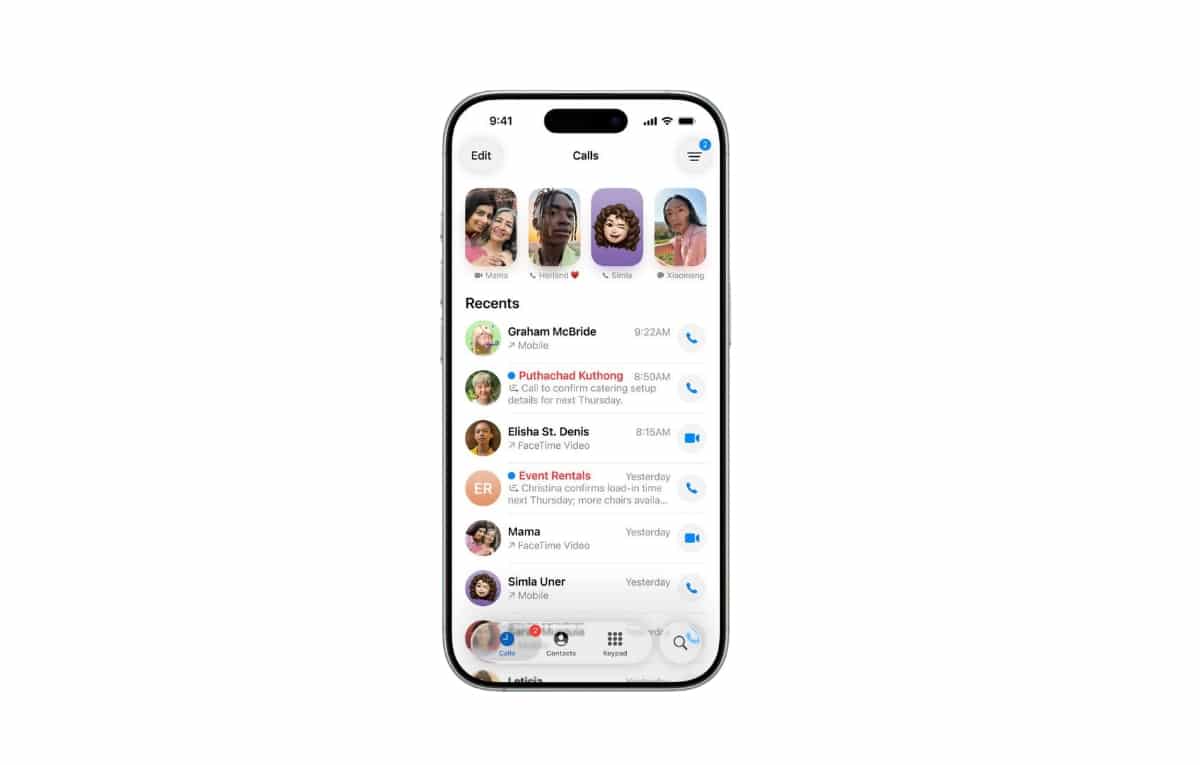 <strong>iOS 26 يقدم تحديثًا ثوريًا لتطبيق الهاتف: مزايا ذكية لتحسين الخصوصية وتجربة المستخدم</strong>